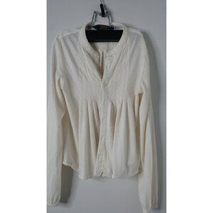Girls Polo Ralph Lauren Long Sleeve Shirt Size 6 Ivory
